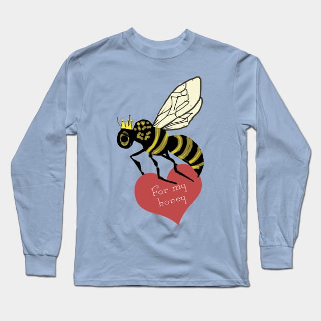 Bee Love Long Sleeve T-Shirt by ahadden